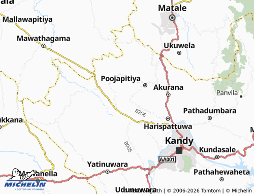 MICHELIN Medawala map - ViaMichelin