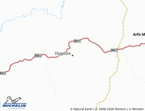 Mappa MICHELIN Diogoure - ViaMichelin