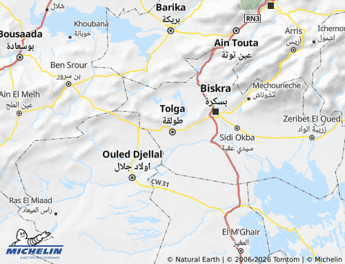 Carte MICHELIN Tolga - ViaMichelin