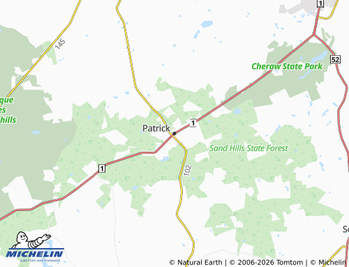 Carte MICHELIN Patrick - ViaMichelin