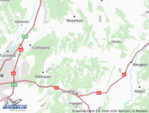 MICHELIN-Landkarte Glodeni - ViaMichelin