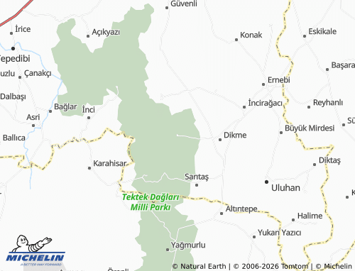 MICHELIN Küçük Senemağara map - ViaMichelin