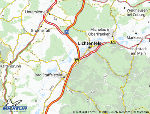 MICHELIN Reundorf map - ViaMichelin