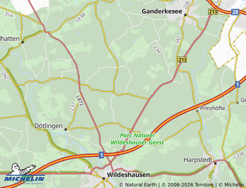 MICHELIN Brettorf map - ViaMichelin