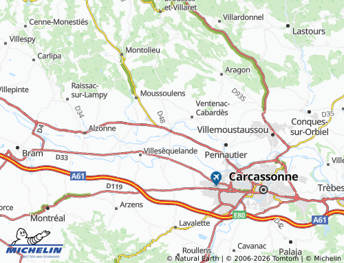 Mapa MICHELIN Pezens - ViaMichelin