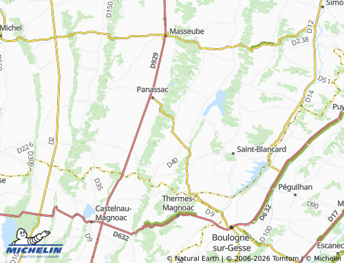 MICHELIN Arrouède map - ViaMichelin