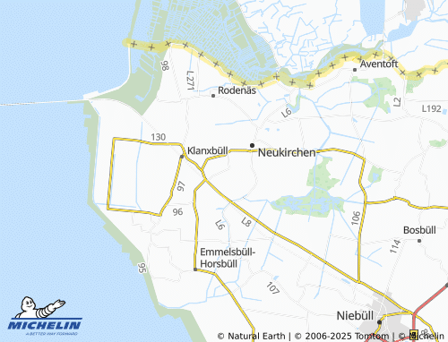 Kaart MICHELIN Süderhesbüll - ViaMichelin