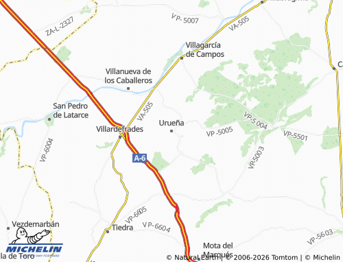 MICHELIN Urueña map - ViaMichelin