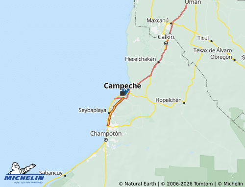Mapa MICHELIN Campeche - ViaMichelin