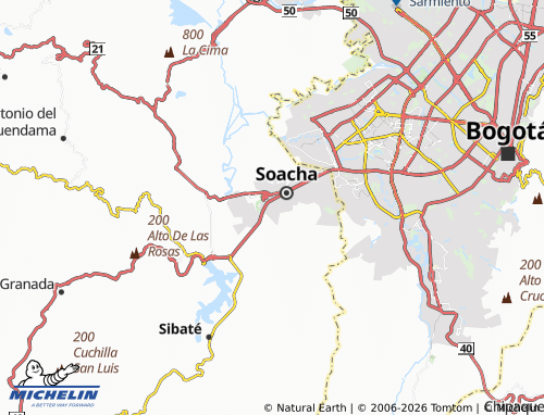 Mapa MICHELIN Boyacá - ViaMichelin