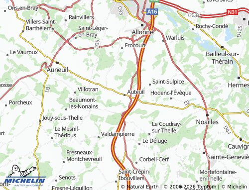 Kaart MICHELIN Auteuil - ViaMichelin