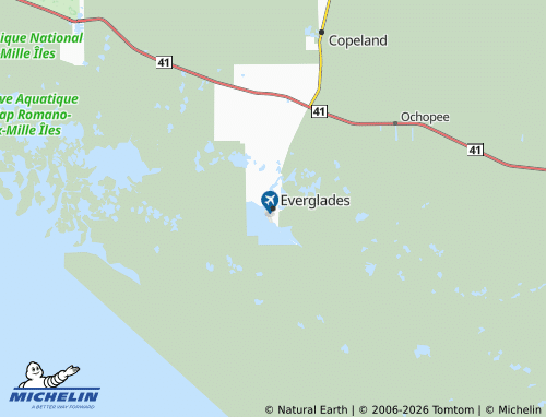 Mapa MICHELIN Everglades - ViaMichelin