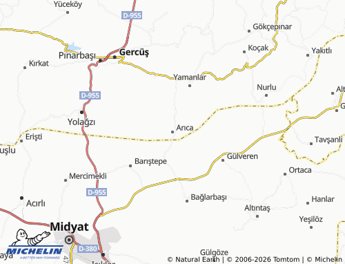 MICHELIN-Landkarte Arıca - ViaMichelin