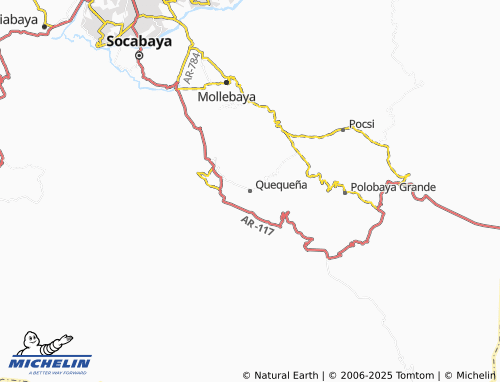 MICHELIN-Landkarte Quequeña - ViaMichelin