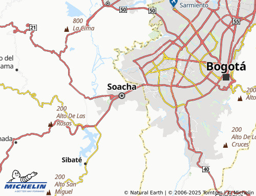 MICHELIN Capitalinas map - ViaMichelin