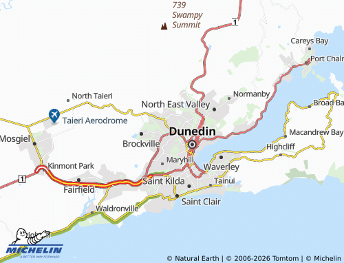 Mapa MICHELIN Kaikorai - ViaMichelin