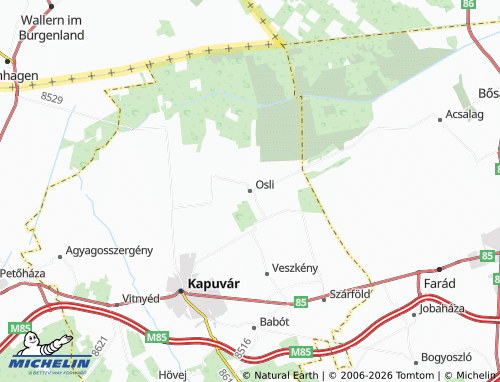 MICHELIN Osli map - ViaMichelin