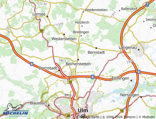 Mapa MICHELIN Beimerstetten - ViaMichelin
