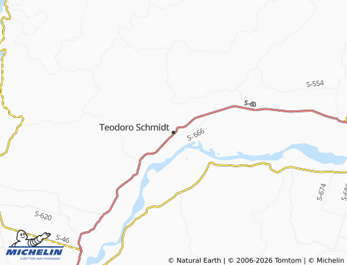 MICHELIN-Landkarte Teodoro Schmidt - ViaMichelin
