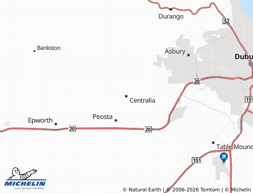 Mappa MICHELIN Centralia - ViaMichelin