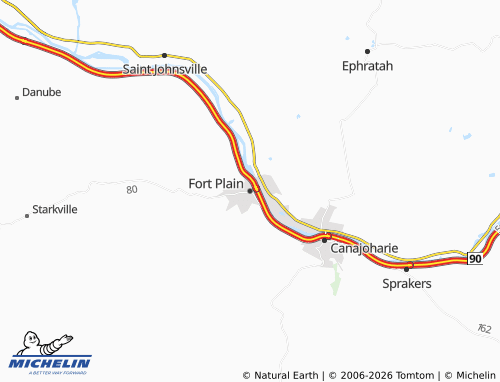 Mappa MICHELIN Fort Plain - ViaMichelin