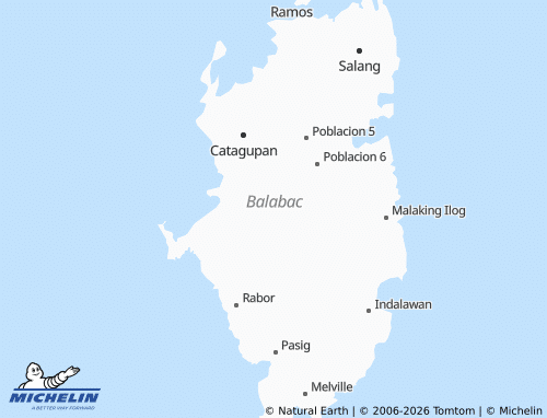 MICHELIN Balabac map - ViaMichelin