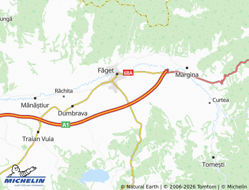 MICHELIN Colonia Mică map - ViaMichelin