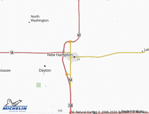Mapa MICHELIN New Hampton - ViaMichelin