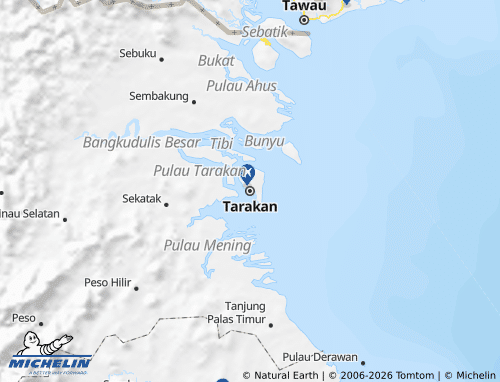 MICHELIN North Kalimantan map - ViaMichelin