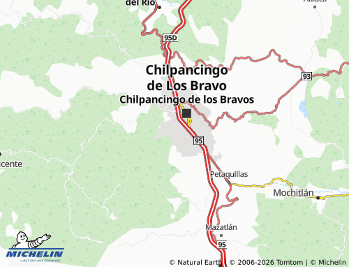 MICHELIN Juquila map - ViaMichelin
