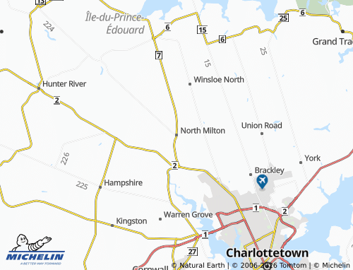Kaart MICHELIN North Milton - ViaMichelin