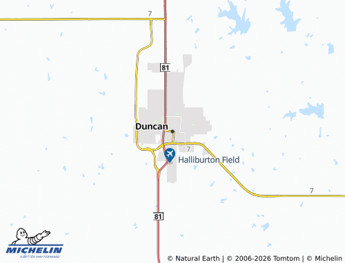 Mappa MICHELIN Duncan - ViaMichelin
