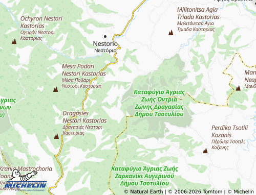 Carte MICHELIN Vrachos - ViaMichelin