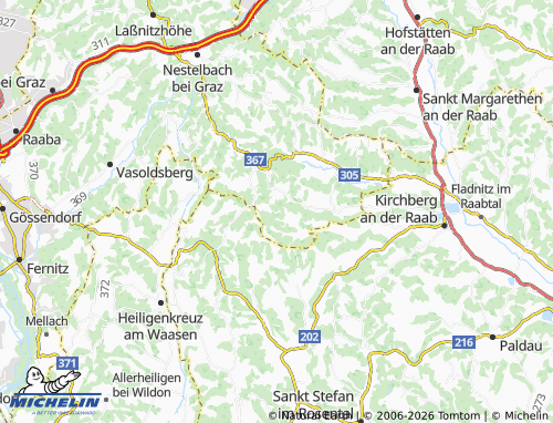 MICHELIN Schwarten map - ViaMichelin