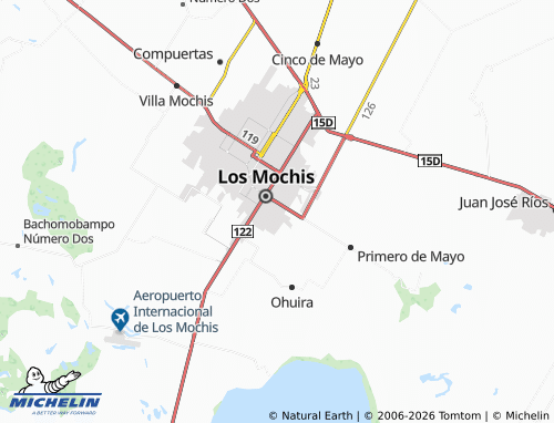 MICHELIN Infonavit Morelos 2 map - ViaMichelin