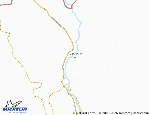 Kaart MICHELIN Gunupur - ViaMichelin