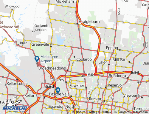 MICHELIN-Landkarte Coolaroo - ViaMichelin