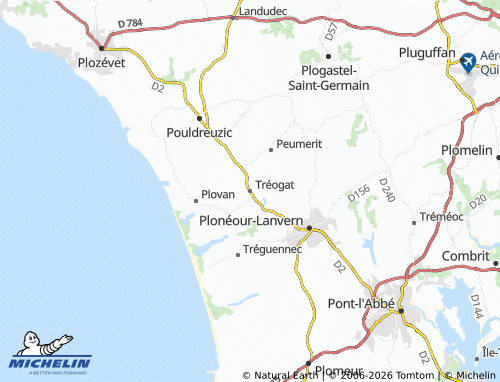 Mappa MICHELIN Tréogat - ViaMichelin