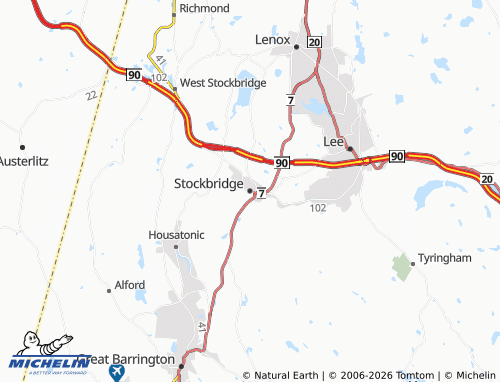 Mappa MICHELIN Stockbridge - ViaMichelin