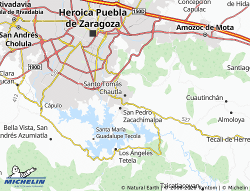 MICHELIN-Landkarte Santo Tomás Chautla - ViaMichelin