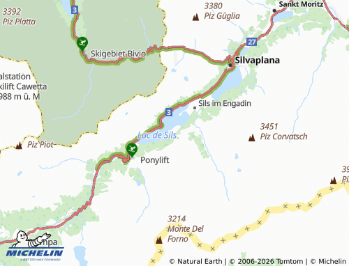 Carte MICHELIN Isola - ViaMichelin