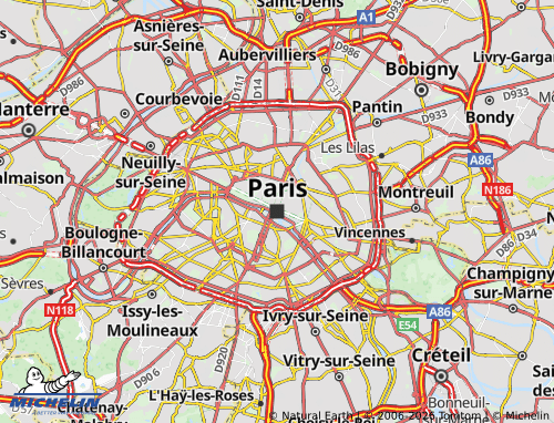 Carte MICHELIN Paris - ViaMichelin