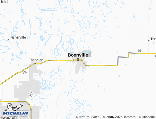 Kaart MICHELIN Boonville - ViaMichelin