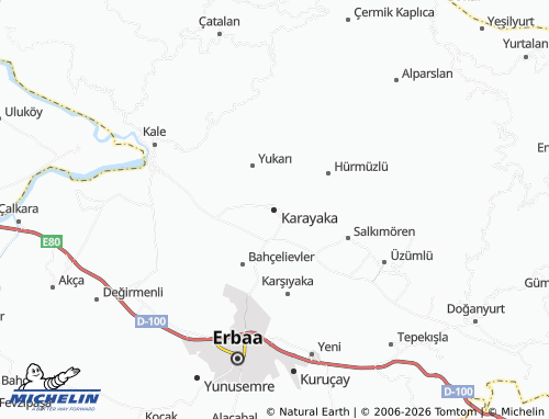 Kaart MICHELIN Karayaka - ViaMichelin