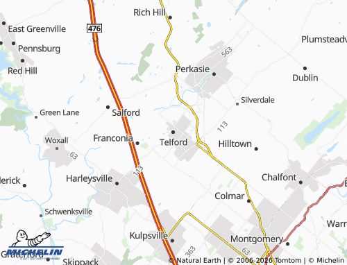 Mappa MICHELIN Telford - ViaMichelin