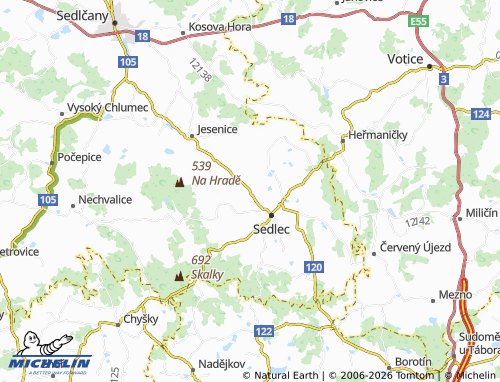 Mapa MICHELIN Měšetice - ViaMichelin
