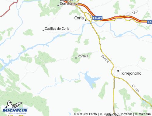 MICHELIN Portaje map - ViaMichelin