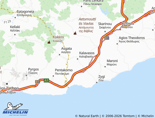 Carte MICHELIN Kalavasos - ViaMichelin
