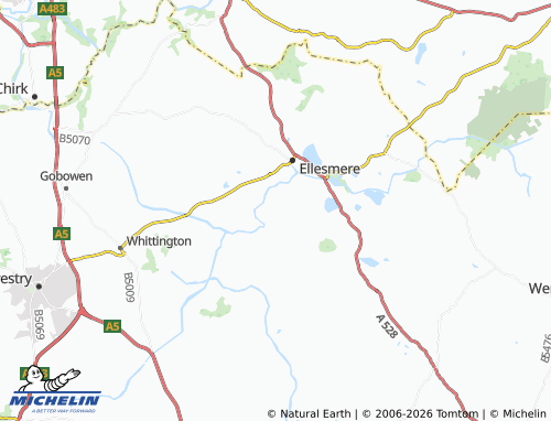 Carte MICHELIN Tetchill - ViaMichelin