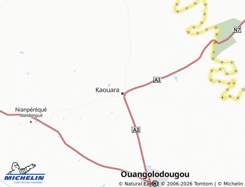 MICHELIN-Landkarte Kaouara - ViaMichelin